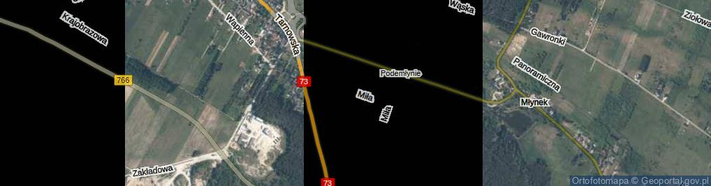 Zdjęcie satelitarne Miła ul.